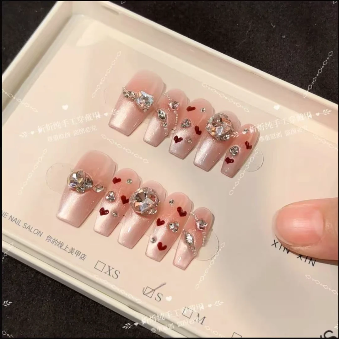 【心动降临】高级感2024新款秋冬高颜值穿戴甲片手工美甲正版穿戴甲