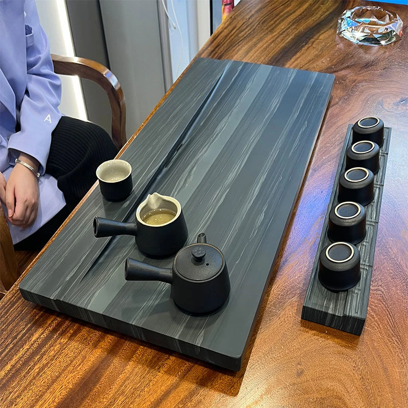 天然石茶盘整块大气皇庭玉干泡可定制尺寸高档桌面高端茶盘家用