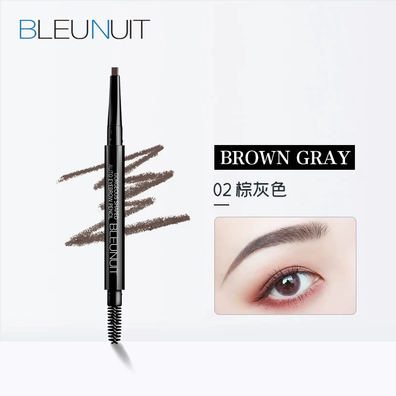 深蓝眉笔自动立体塑形眉粉笔女纤细防水持久不易脱色野生根根分明