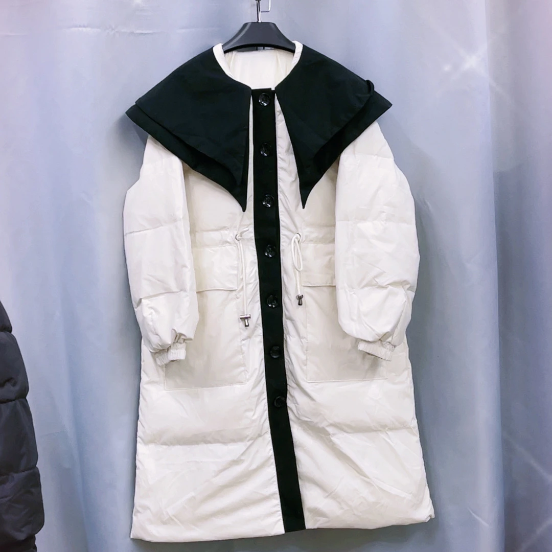 110-150斤 衣长100 胸围110 韩系娃娃领减龄收腰显瘦嘎嘎服