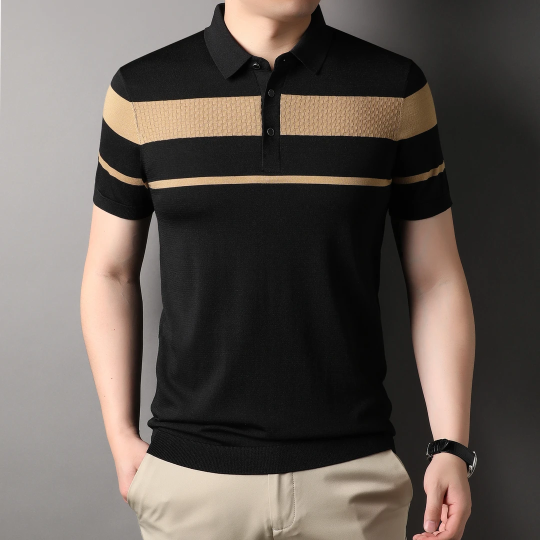 【品牌撤柜】清仓高品质夏装休闲商务百搭男士桑蚕丝针织衫打底合集