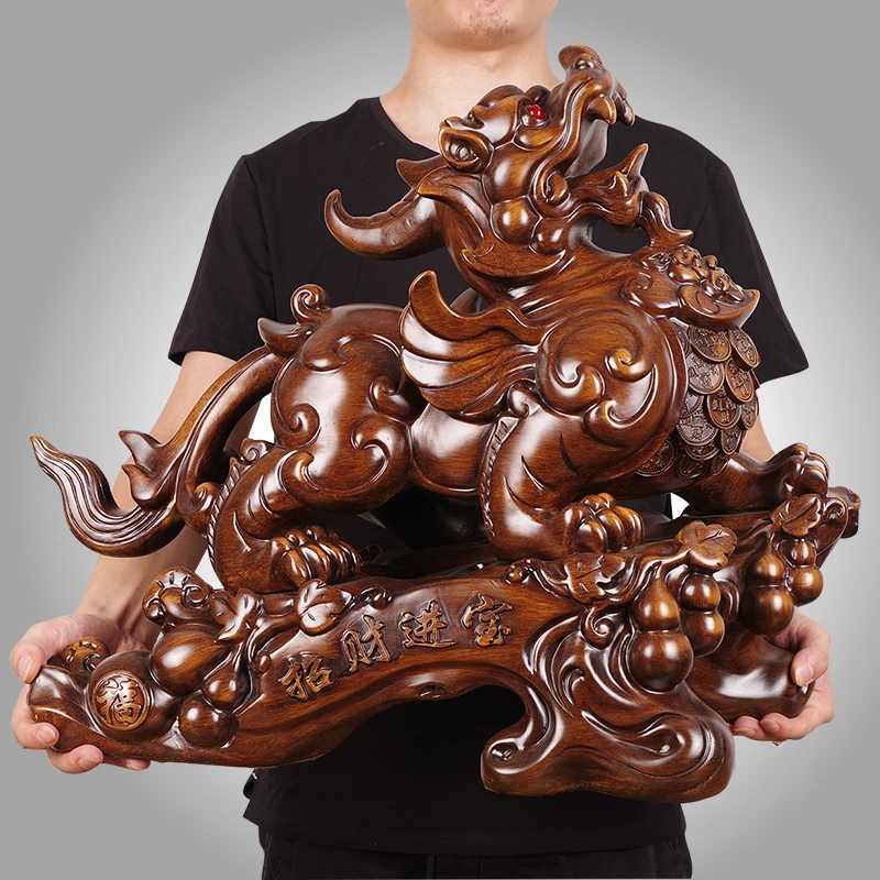 招财貔貅摆件公母一对客厅酒柜办公室桌开业礼品酒店收银柜台礼物