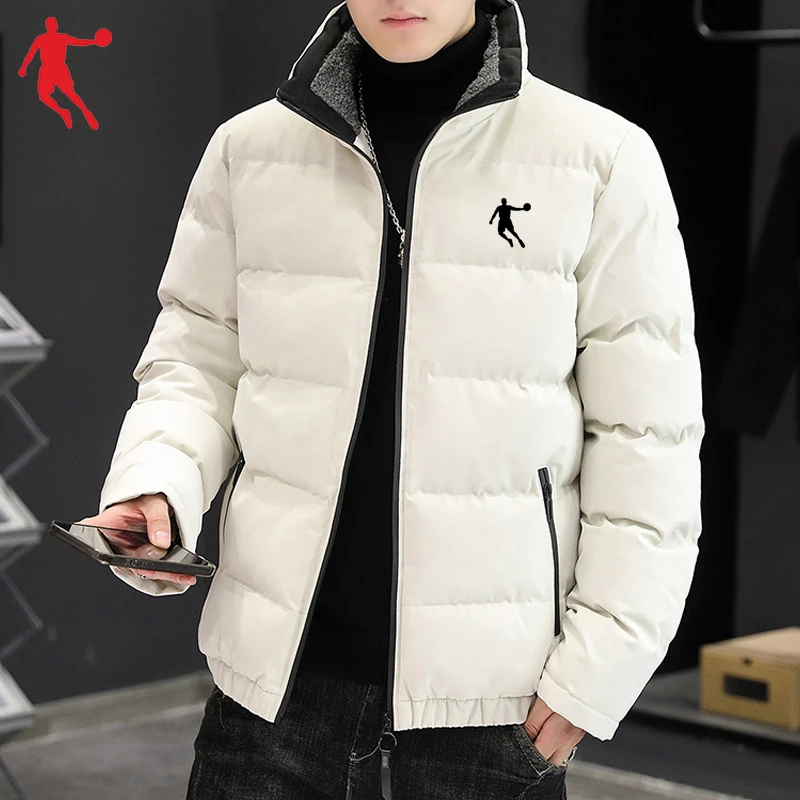 乔丹男士立领棉服秋冬季韩版潮流百搭面包服加厚保暖男款棉衣外套