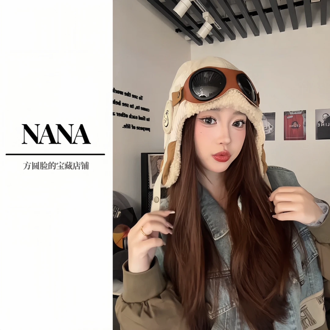 原创 /包头帽加厚防风护耳骑行卡通复古毛绒秋冬冬季