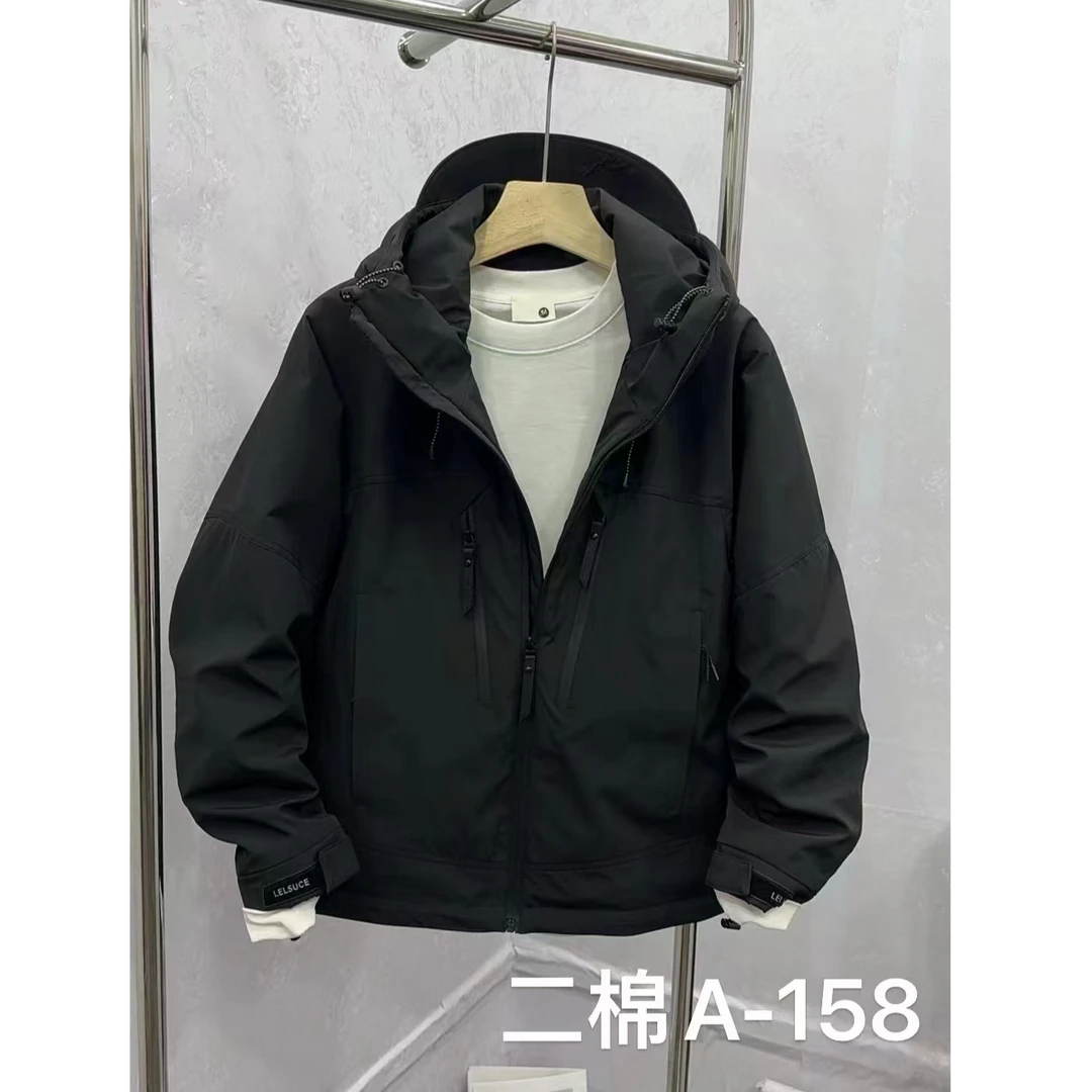 防水防风男士情侣百搭冬季保暖休闲连帽外套A-158