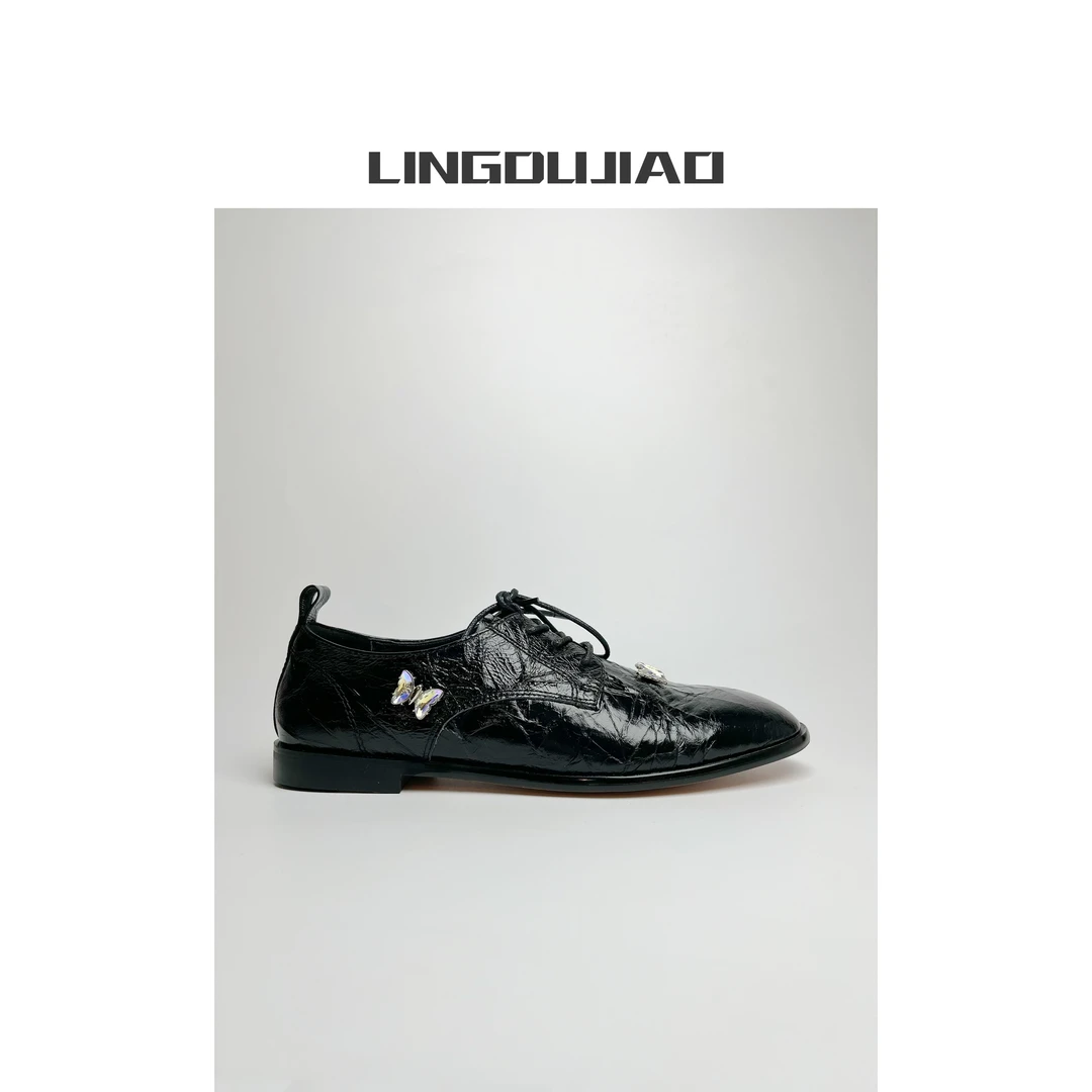 LINGDUJIAO/零度角【金属皮系带乐福鞋】3807-2