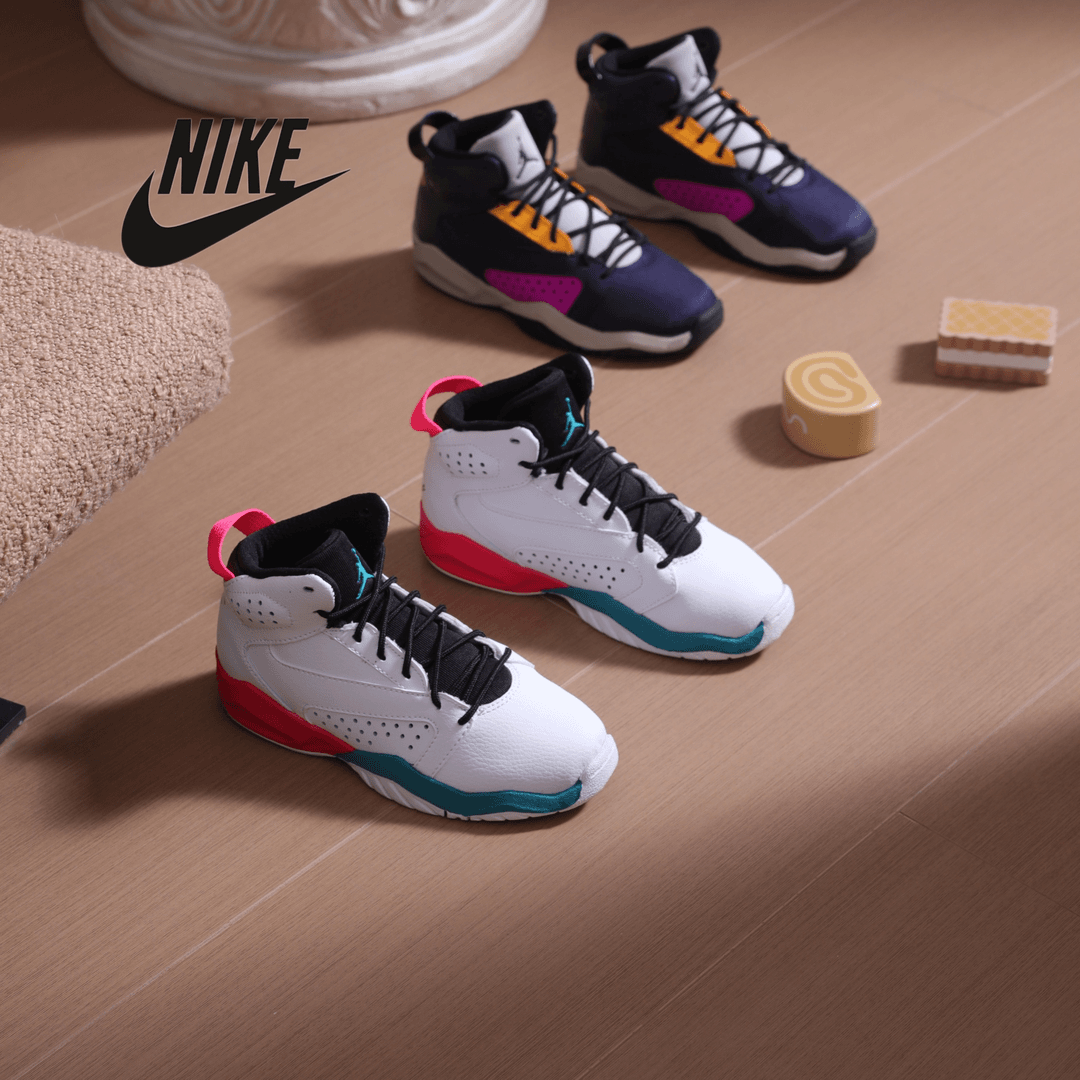 正品Jordan大童篮球鞋 男女宝宝运动气垫童鞋 耐磨防滑舒适透气鞋