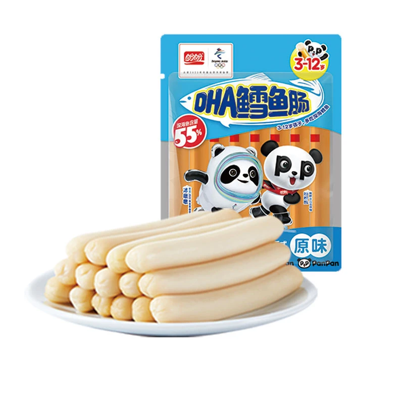 盼盼DHA鳕鱼肠80g*2经典营养便携食用深海鱼