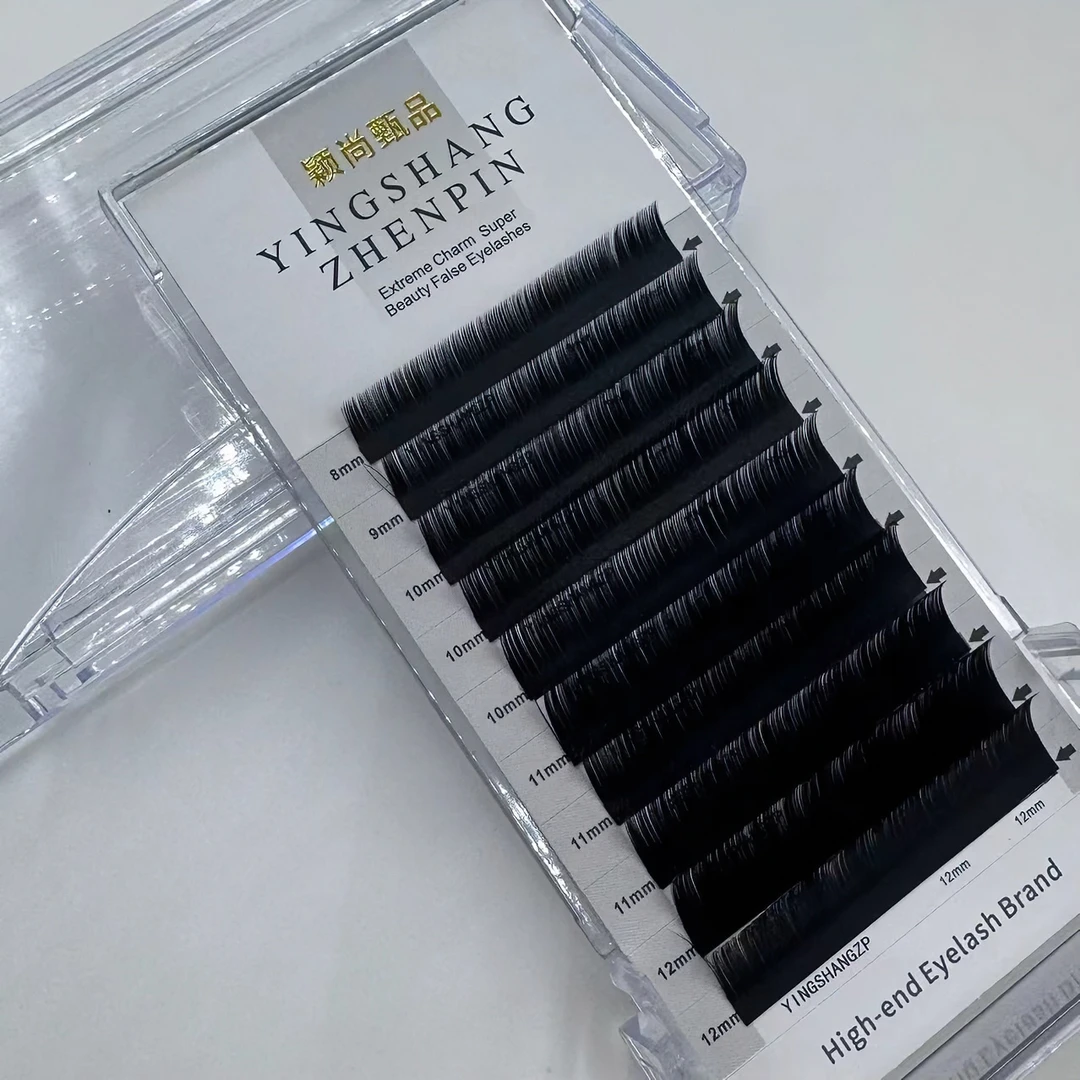 0.07圆毛婴儿弯/J/B/C丝绒睫毛自然黑混合装高品质自然柔软不散根