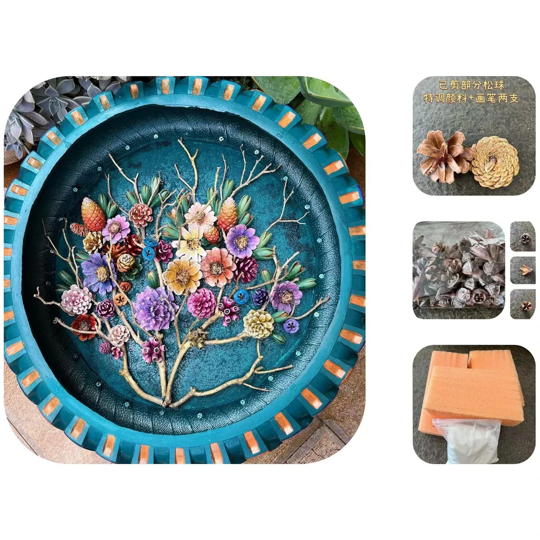 《彩虹糖》轮胎茶几DIY材料包（不含小茶几、轮胎）
