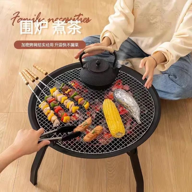 【小扬哥推荐】围炉煮茶家用器具全套烧烤炉架室内烤火炉套装户外