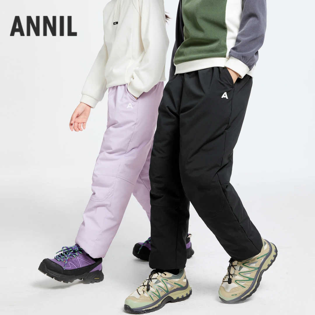 【加厚羽绒裤】安奈儿童装男女童羽绒裤冬季新款防水EM446573