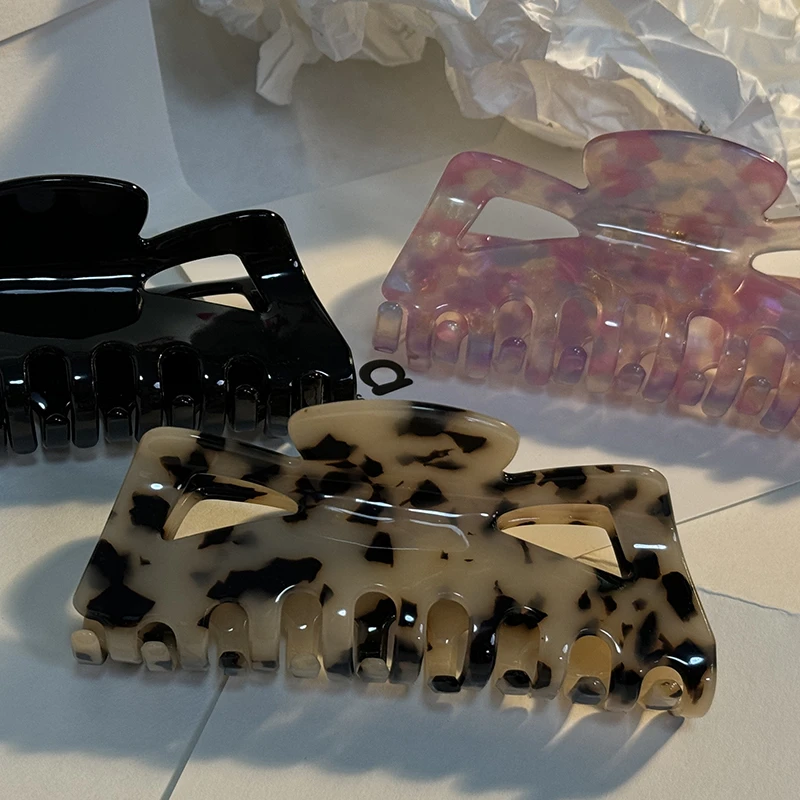 【肯豆同款】抓夹11cm醋酸大号后脑勺发抓鲨鱼夹夹子鱼夹发卡头饰