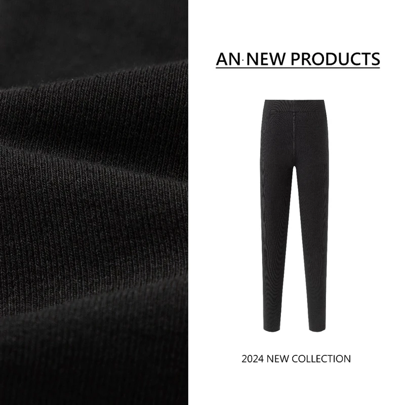 【腿精神器】Y302秋冬新款时尚竖条高弹瘦腿保暖加绒打底连脚裤袜