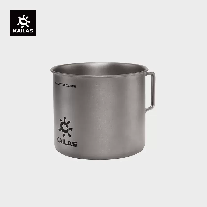 【会员积分购】KAILAS凯乐石露营野餐户外轻便杯子钛杯550ML EI902