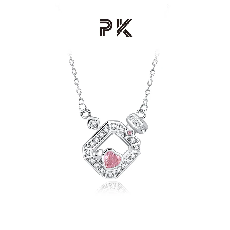 PARAS KORS 坠链均925银合成锆石 PK魔法药水项链锁骨链小众轻奢