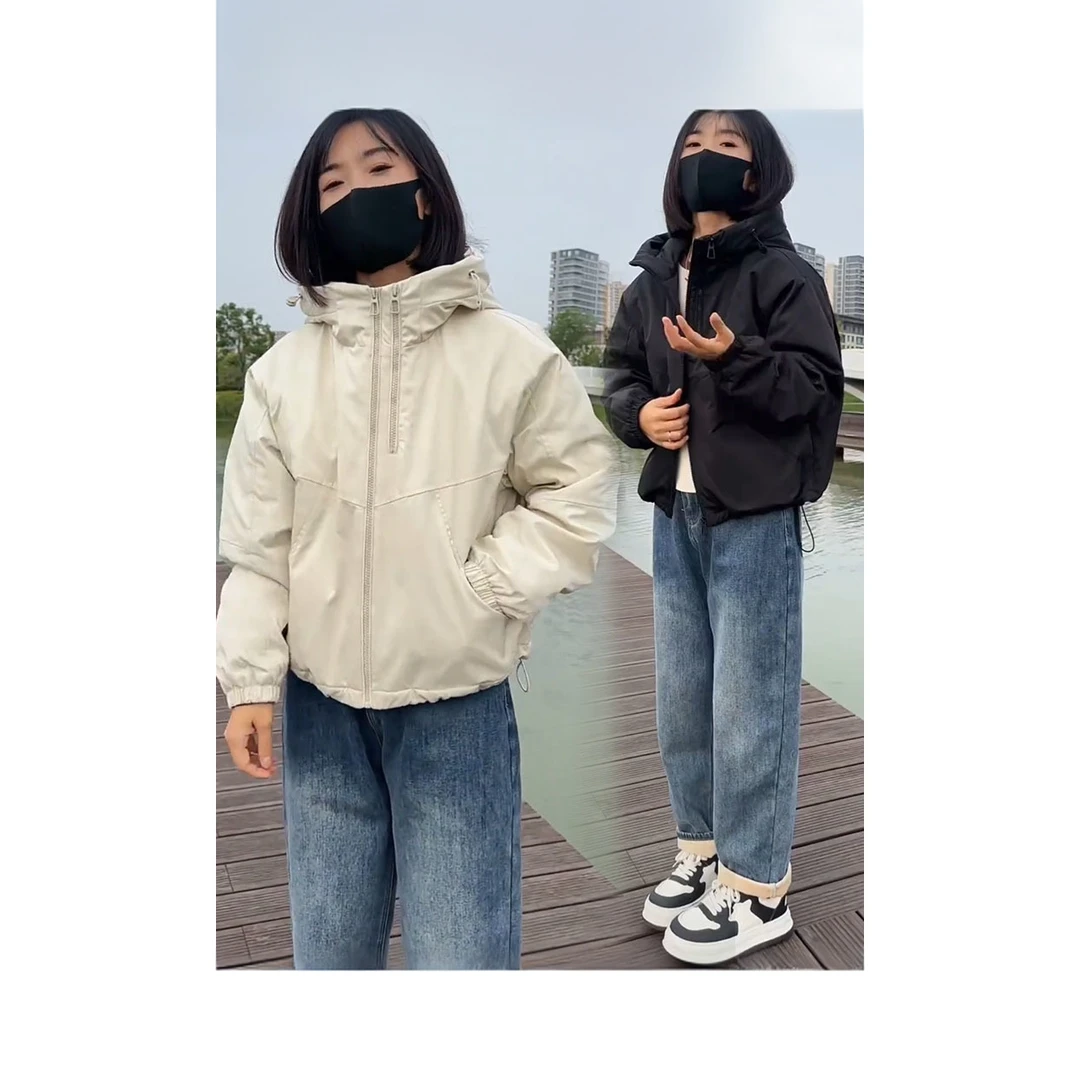 早春装短款冲锋衣外套女款春秋冬季新款2025爆初春款休闲薄夹棉服