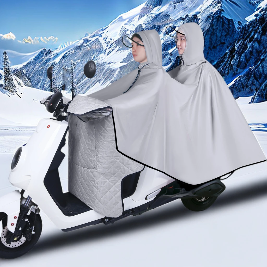 豪迅电动车雨衣挡风通用防晒挡风被新款防雨防紫外线薄款夏款加大