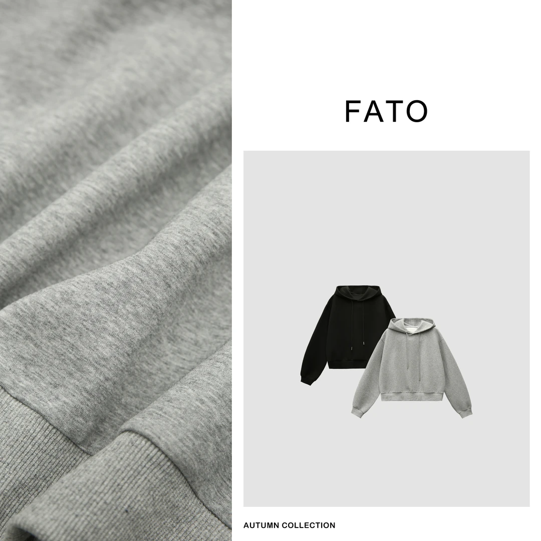 【郑买买】短款连帽卫衣 早秋新款设计感显瘦上衣 XM40824W2