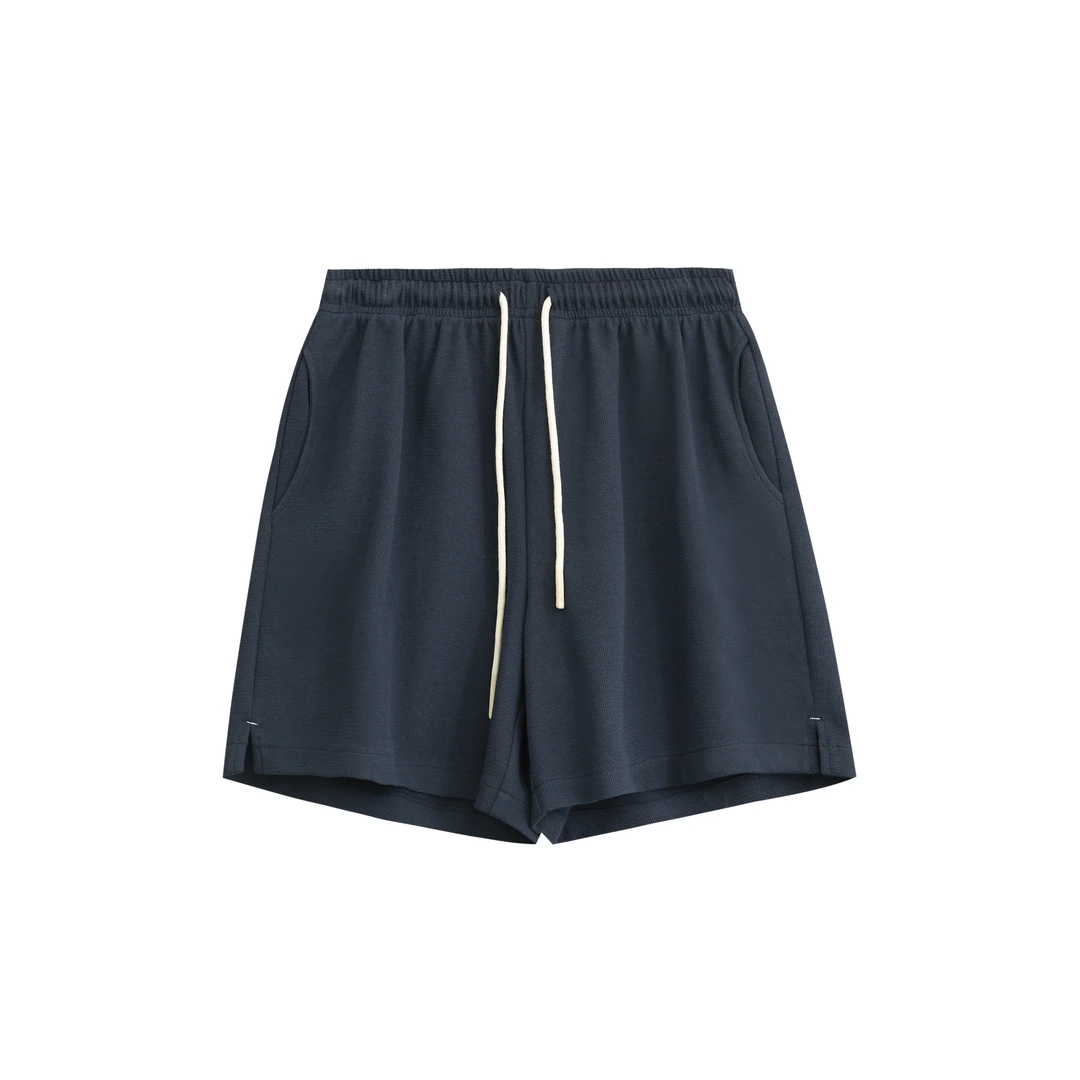 休闲运动抽绳短裤女 宽松显瘦阔腿百搭五分卫裤LF30418K2