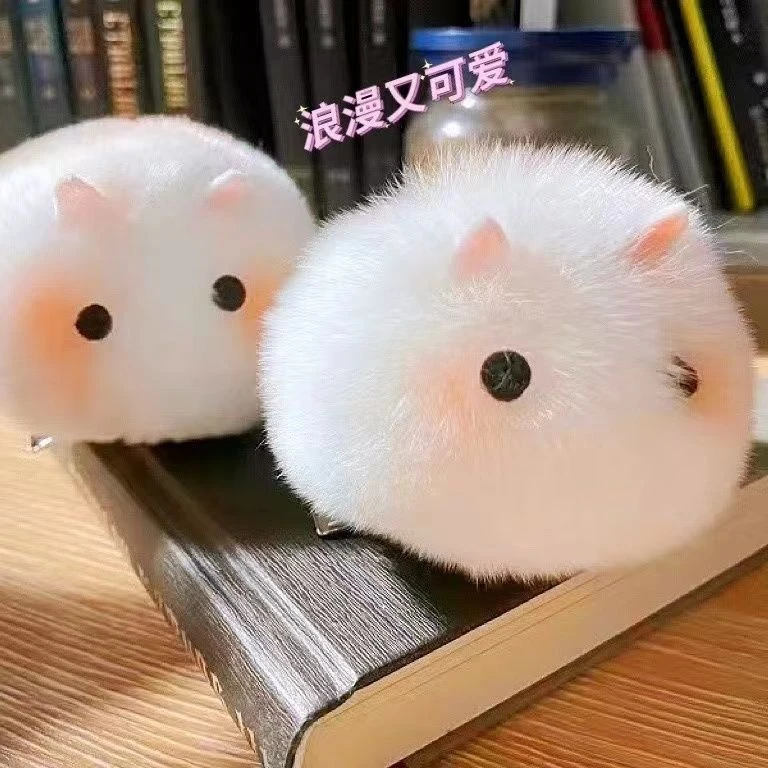 可爱小兔子发卡少女心秋冬毛茸茸发夹创意玩偶夹子头饰