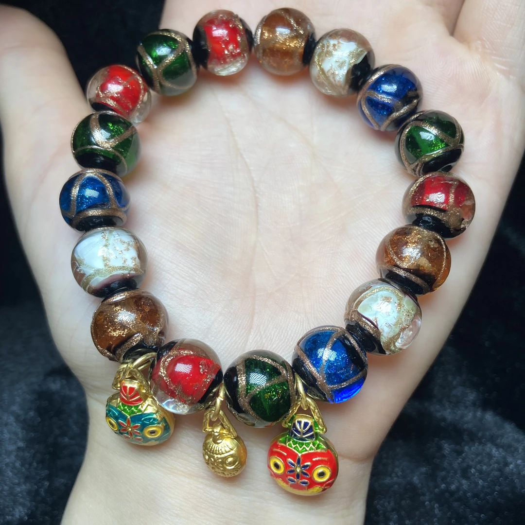 非金属玻璃手链 【星浩珠宝】琉璃DIY单圈手串15-2T101H27【11mm+】