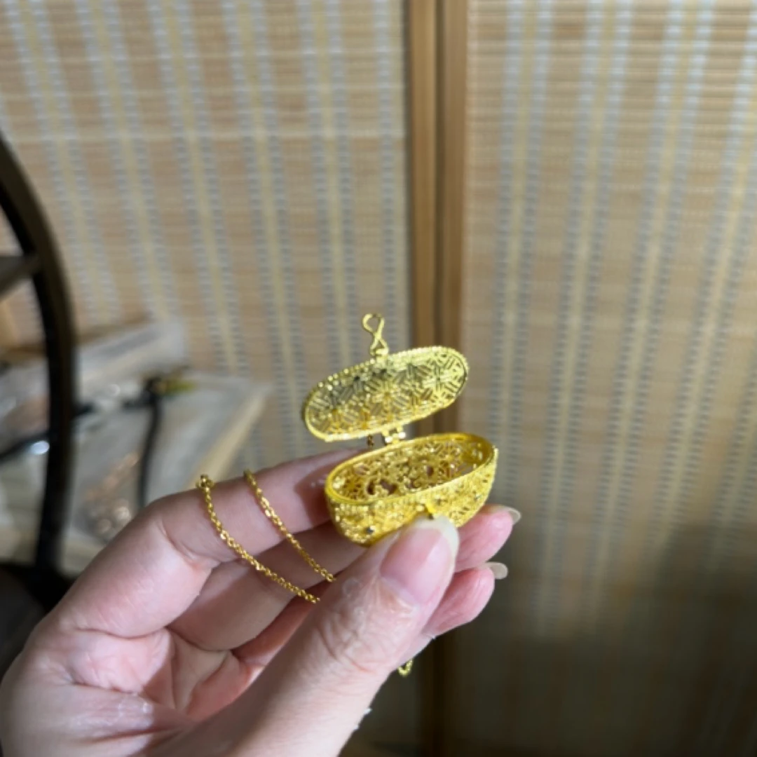 不锈钢手链 开门见喜储物项链 铜材质