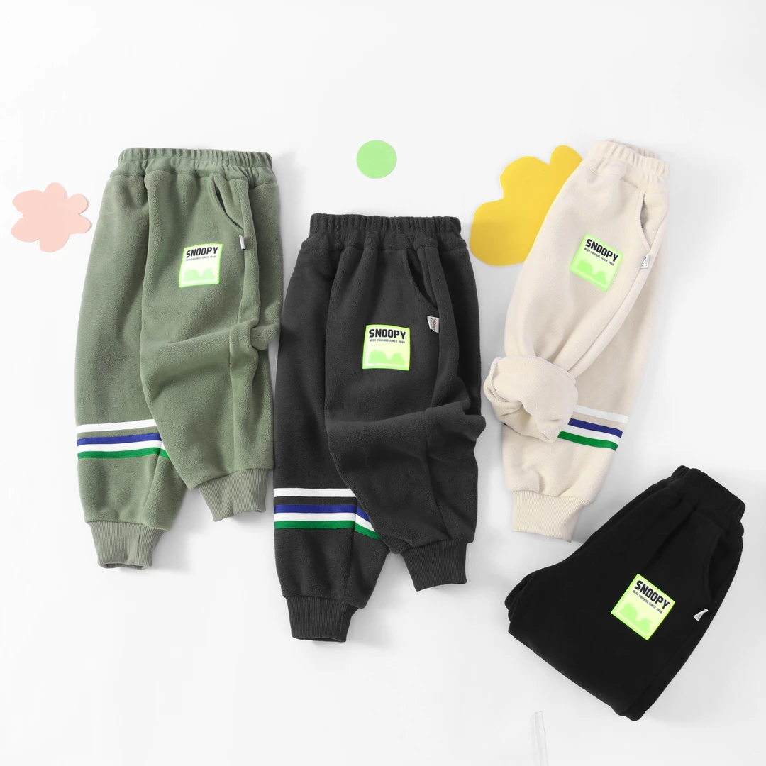 史努比儿童加绒长裤Q0084