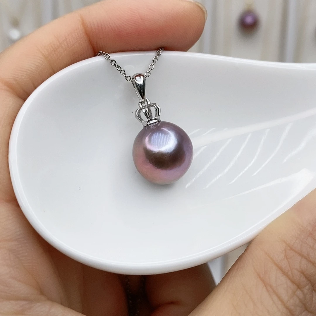 淡水珍珠颈饰银S925镶嵌