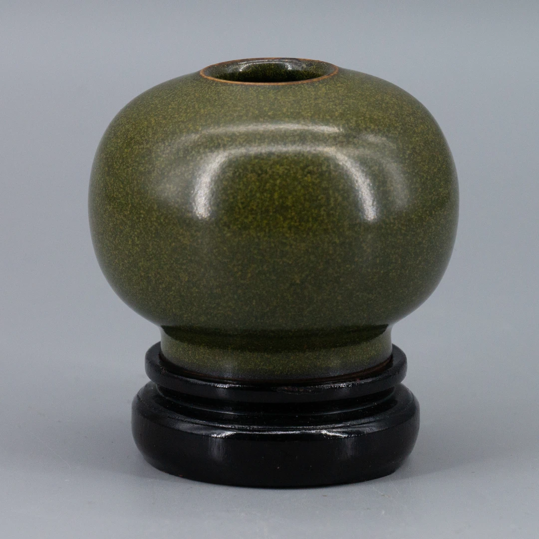 【晶晶推荐】-乾隆茶叶末釉苹果尊瓷器