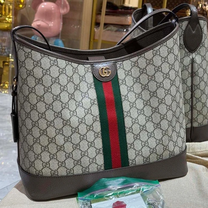 全新未使用 GUCCI/古驰 货号2412717 老花ophidia hobo包中号