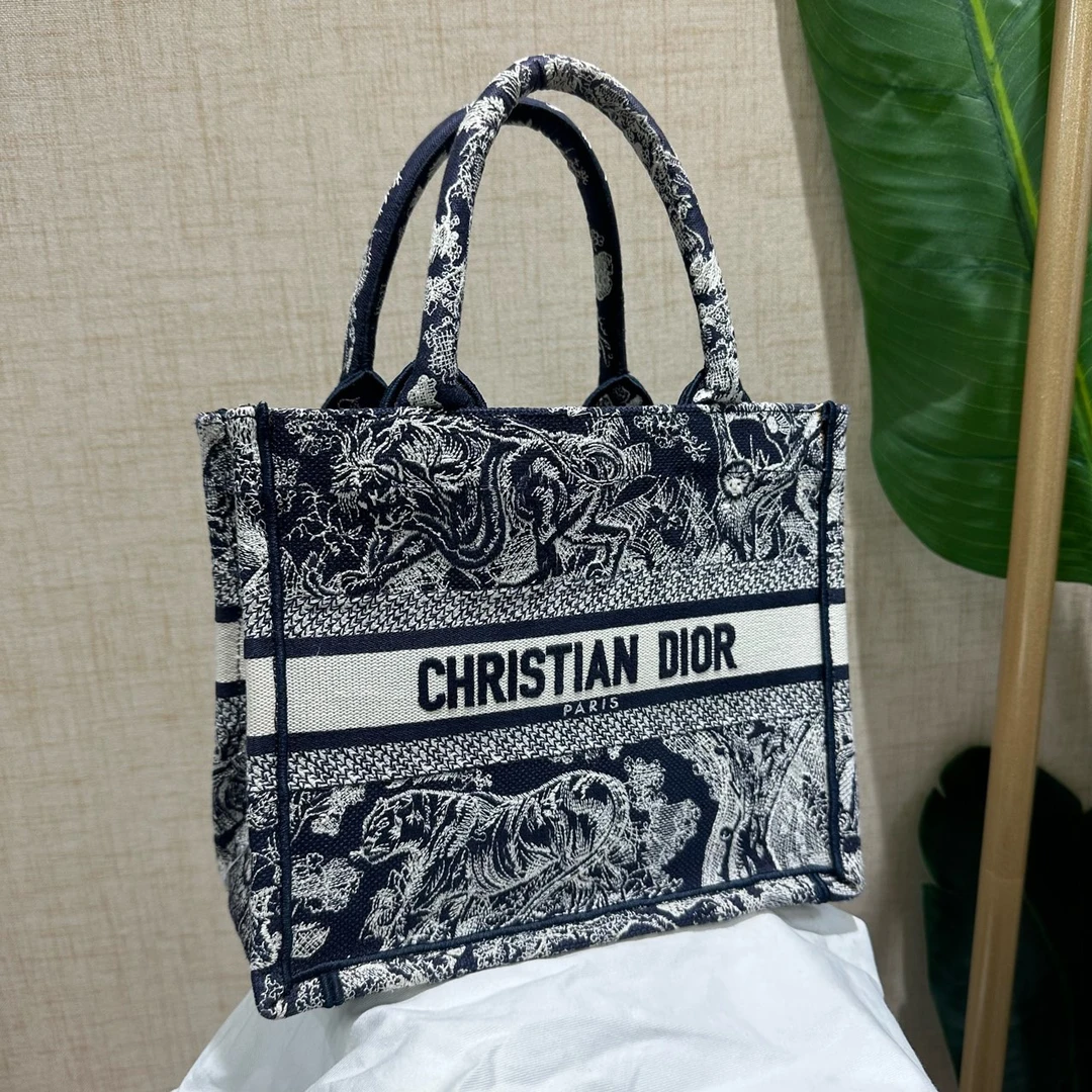 99新 DIOR/迪奥 动物园tote手提包 小号 22年