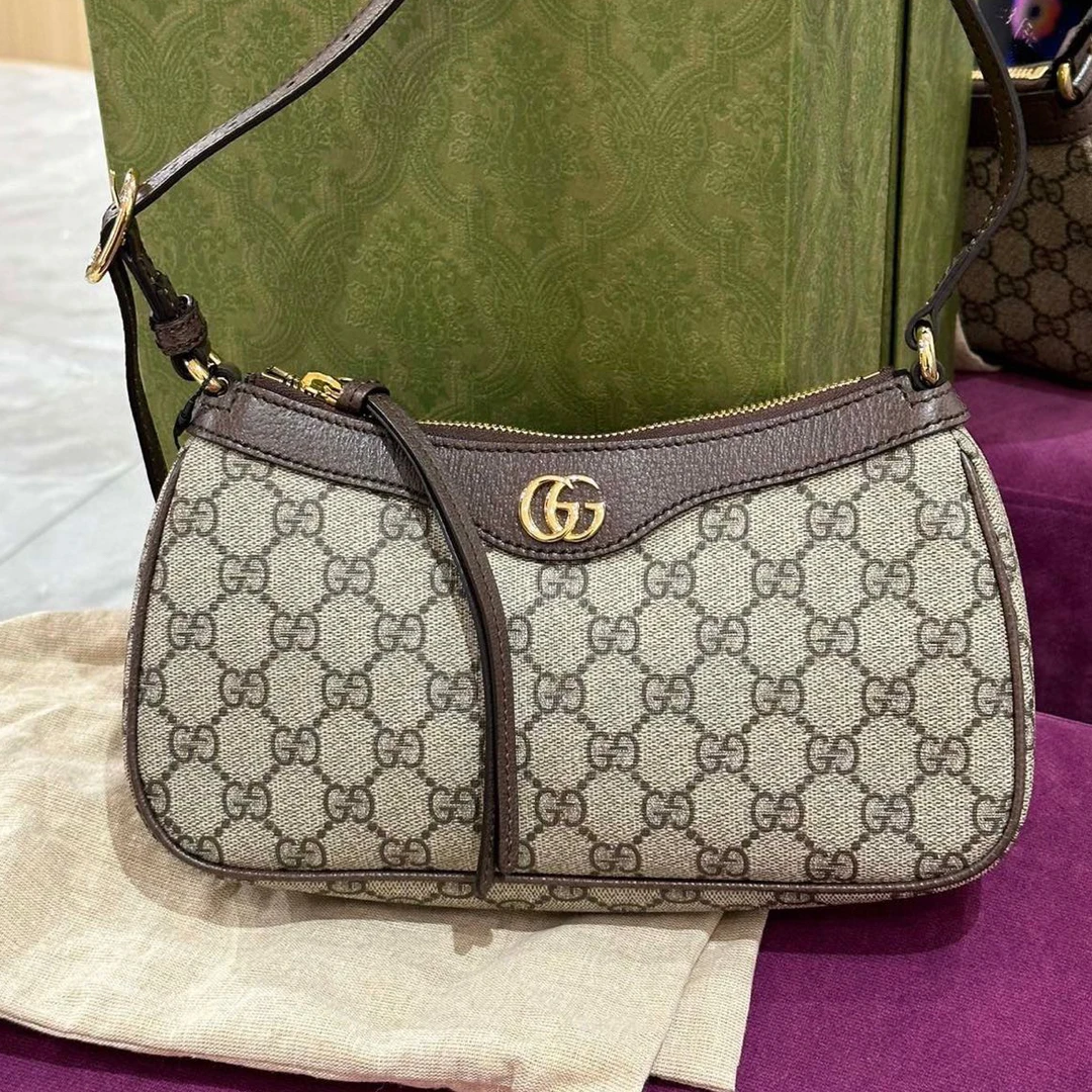 99新 GUCCI/古驰 2410511 老花ophidla 腋下包