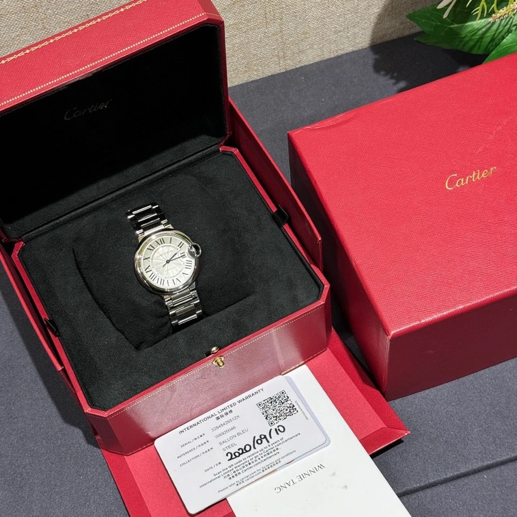 99新 Cartier/卡地亚 蓝气球系自动机械手表36.6mm