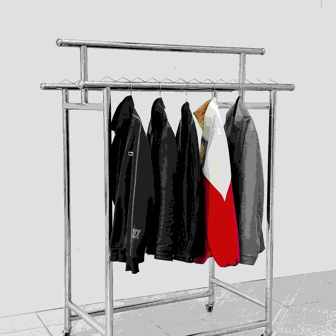 可折叠户外不锈钢晾衣架落地