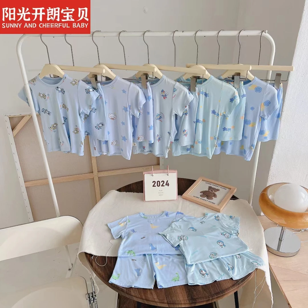 阳光乐园儿童夏季卡通家居服空调服