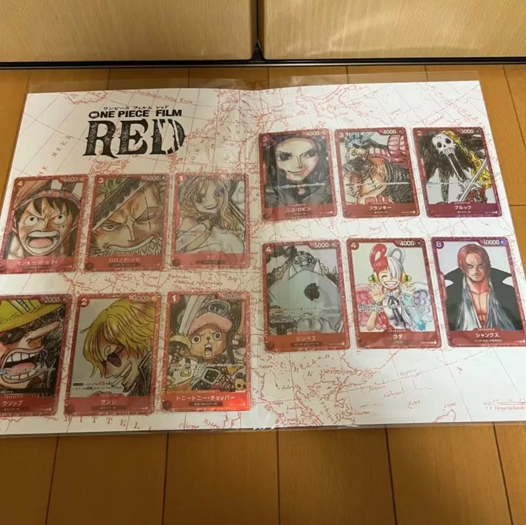 海贼王tcg航海王opcg剧场版电影red日版日文纪念限定卡册全12张