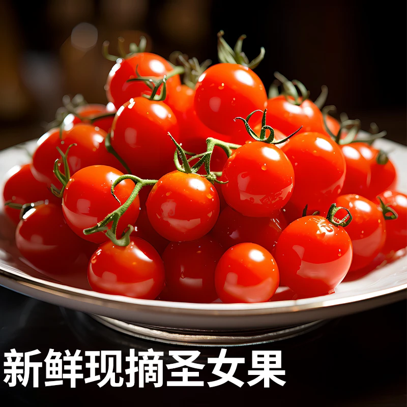 山东千禧樱桃小番茄千禧果小西红柿圣女果千禧小番茄新鲜水果