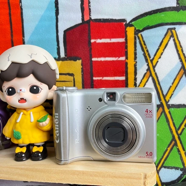 9新 Canon/佳能 佳能a530 500w像素屏幕划痕成色一般自备五号电池