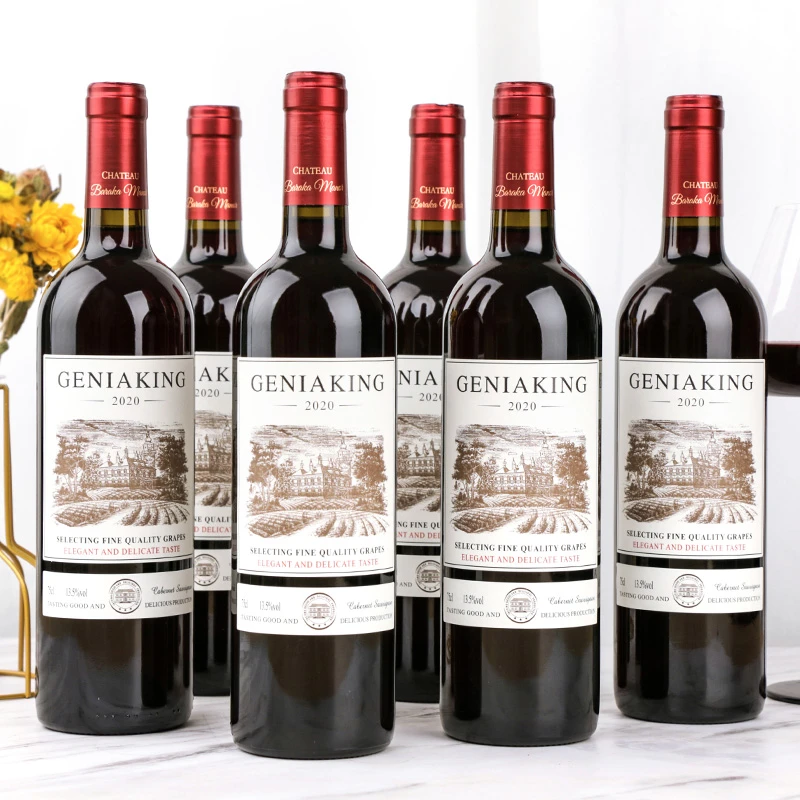 干红葡萄酒红酒整箱赤霞珠干红葡萄酒半甜型红酒浓郁送礼微醺酒庄