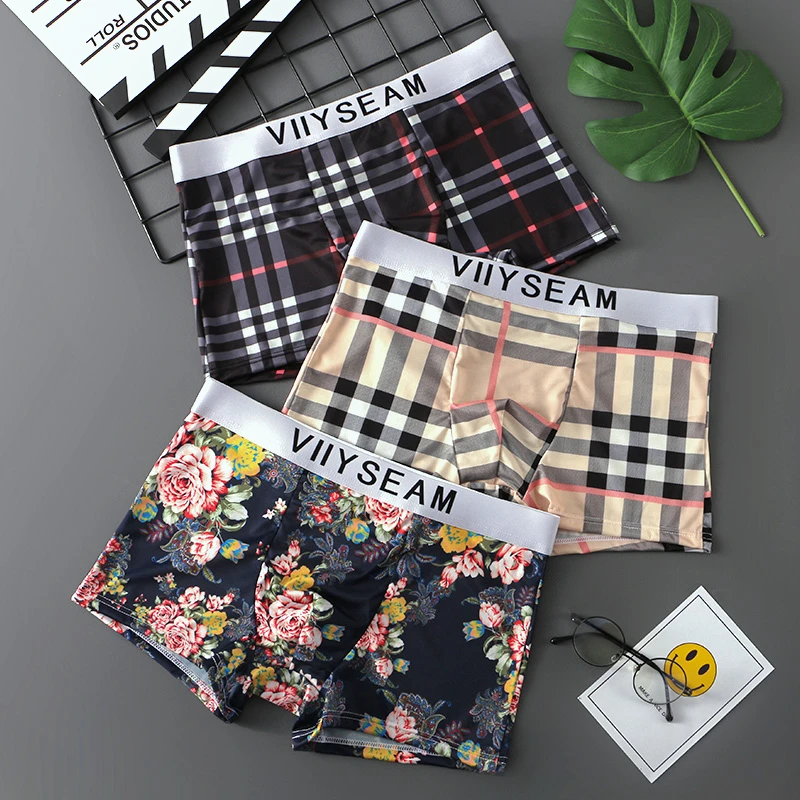 冰丝内裤男士内裤男款爆款2024新款四角裤夏季透气潮流男生平角裤