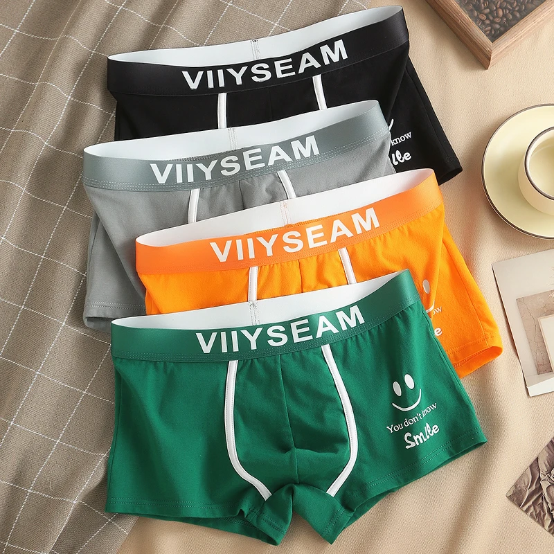 男士内裤男款棉质爆款2025新款青年个性男生平角裤夏季短裤头裤衩