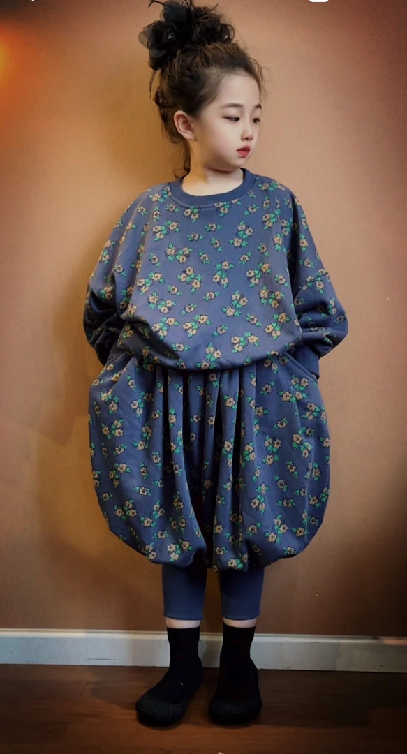 朵儿韩系男女儿童宽松灯笼裤