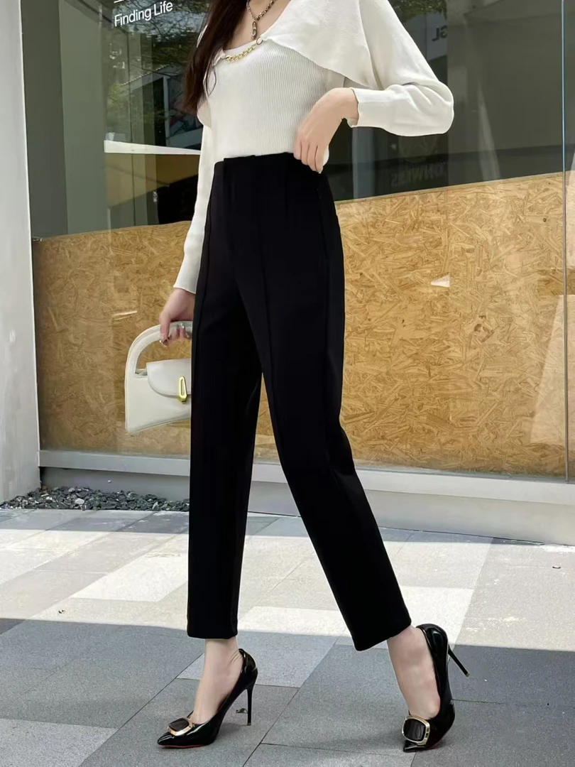 高腰加厚时尚鱼骨裤2835