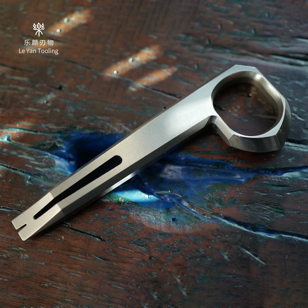 乐颜M390原创撬棍 柳浪全手工版本 原创设计撬棍旋转把玩实用