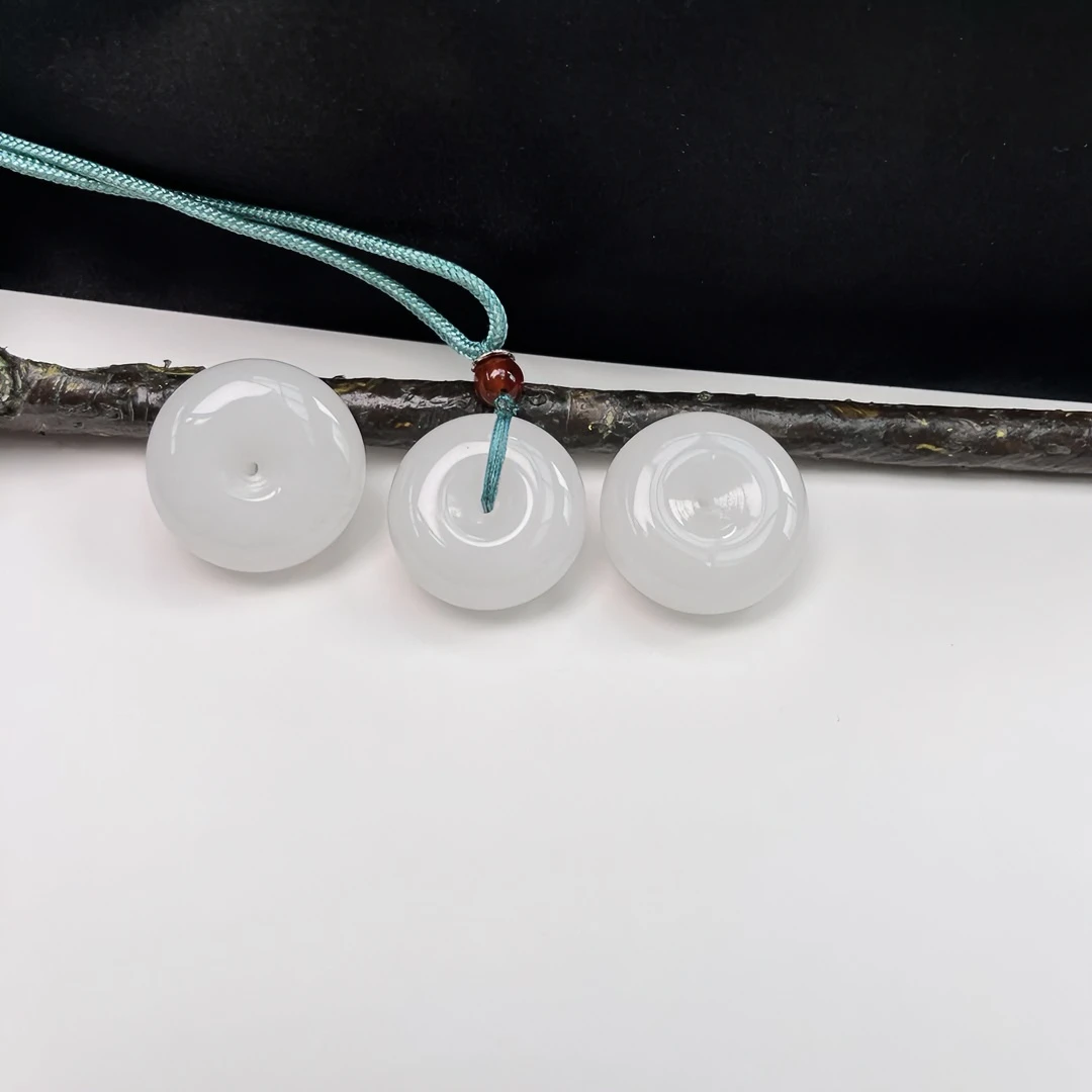 【边城刀客】天然金丝玉平安扣吊坠多样性发一件编绳&369874