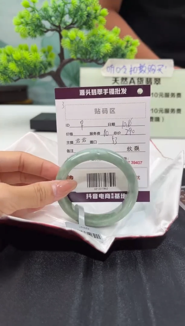 【闪购商品】翡翠手镯未镶嵌翡翠手镯(微瑕)
