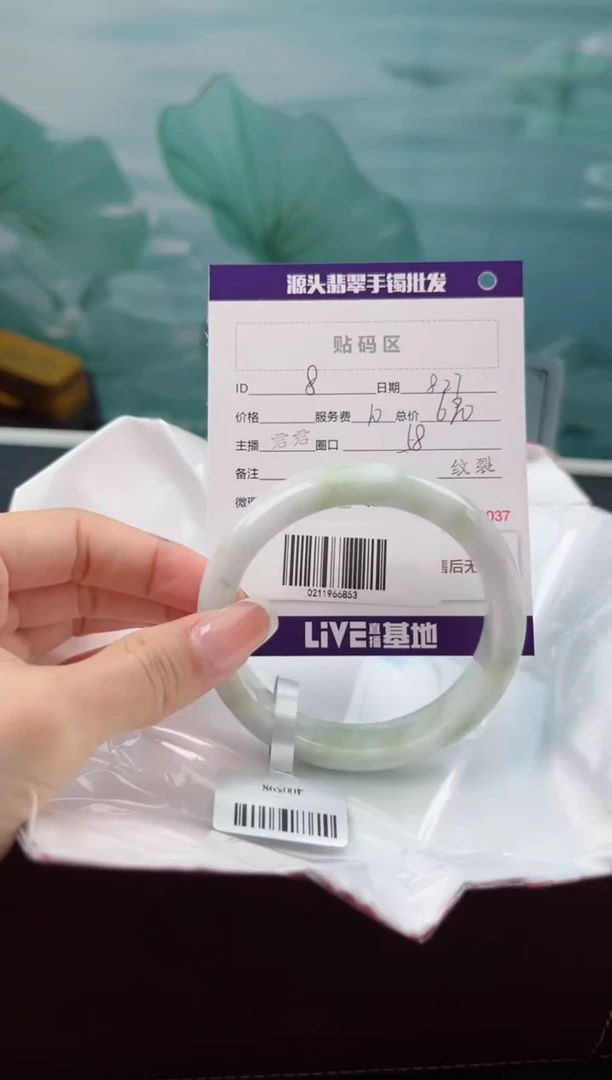 【闪购商品】翡翠手镯未镶嵌翡翠手镯(微瑕)8