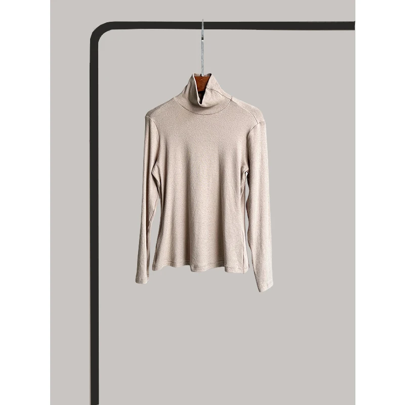 ICEEL高领打底衫气质百搭长袖高弹上衣秋冬原创设计女