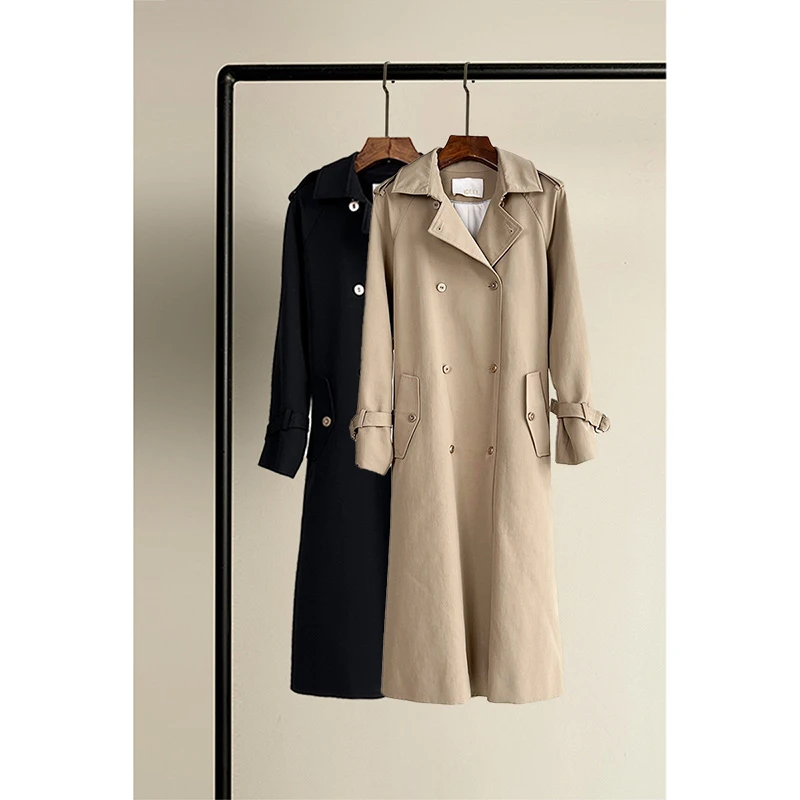 原创高贵上档次女装英伦时尚工装风衣外套女气质显瘦春秋百搭大衣